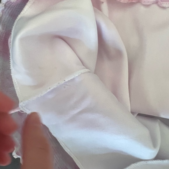 🌸EBITA: Girl size 3, pink rose pattern short sleeve dress, preowned. - Picture 10 of 13